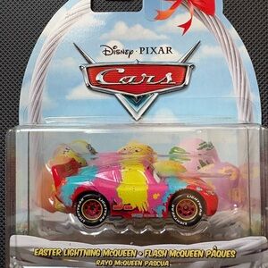Disney Pixar Cars Lightning McQueen - Pink, Yellow, Blue, Red